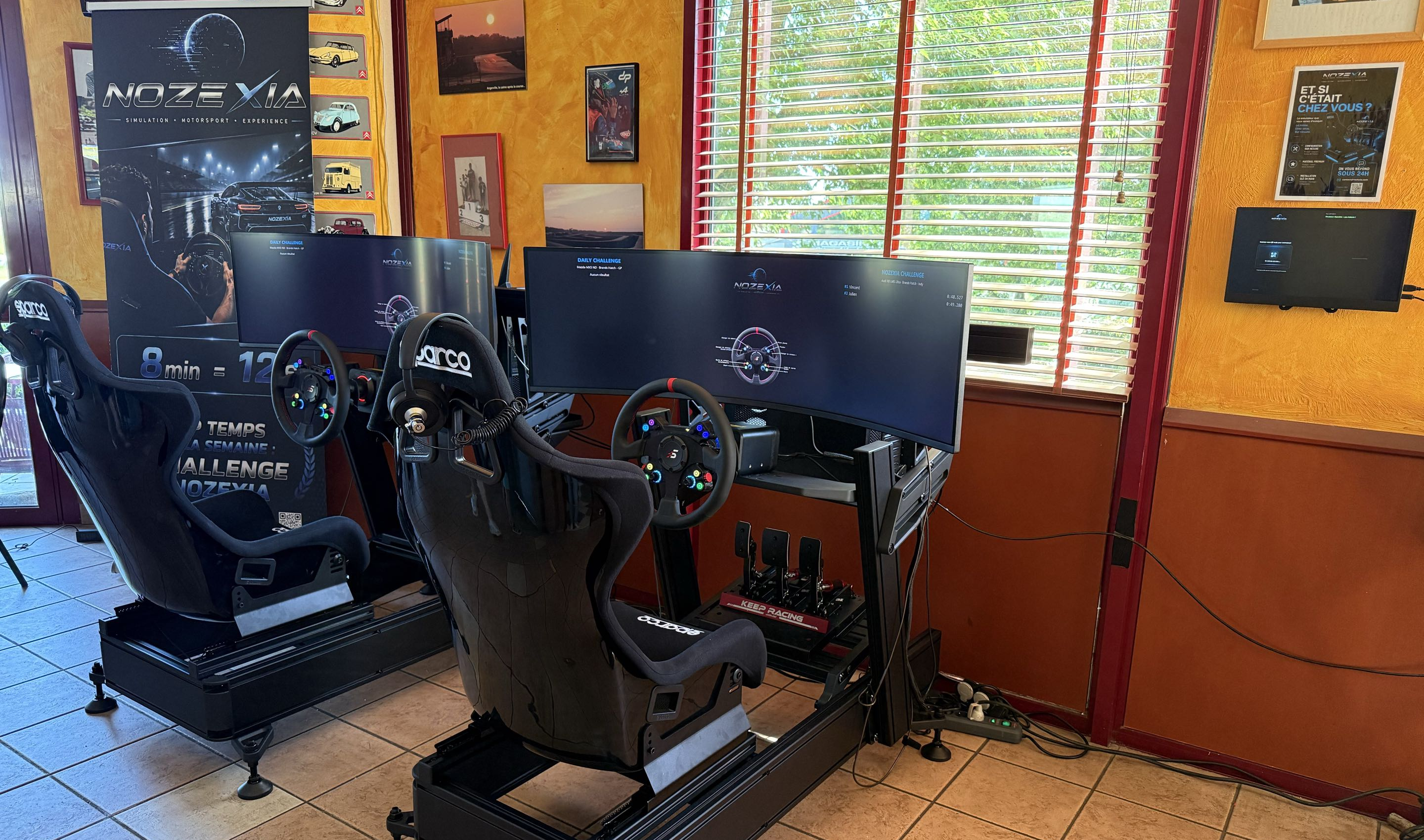 Simulateur NOZEXIA installé dans un circuit